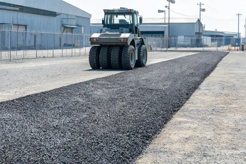 Track and tire wear evaluation lane
